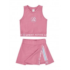 SPRINT σετ μπλούζα με φούστα κορίτσι 261-4012-406 ροζ